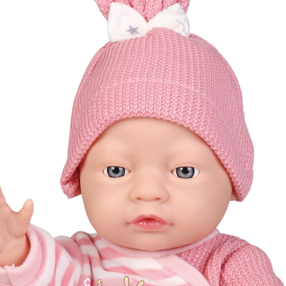 Baby Doll with Pink Clothing & Accessories - Vinyl Body - 40cm - Image 2