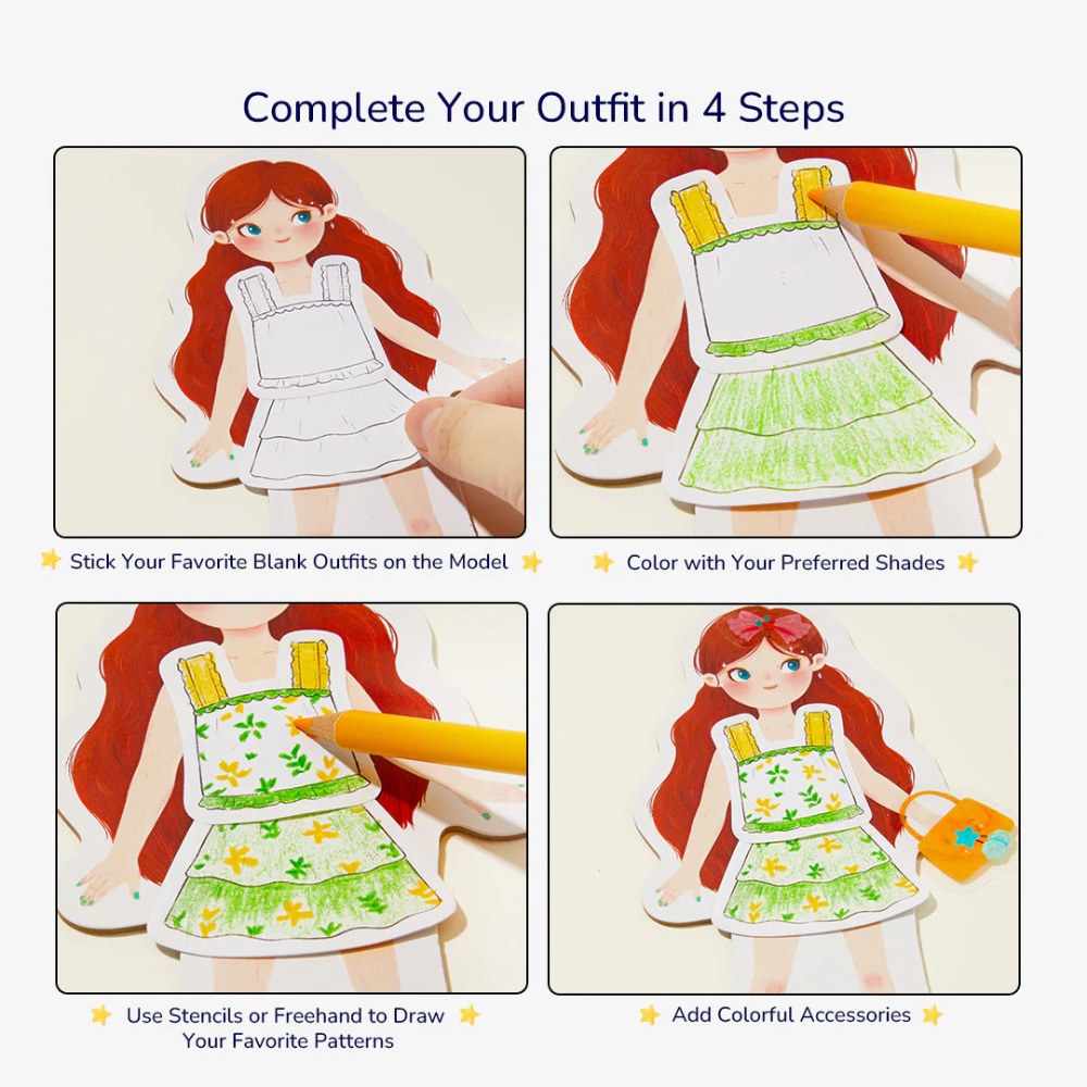 Mideer - Dress-Up Collage Arts & Crafts Set: Sweetheart - Image 5