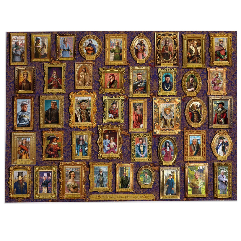 Gibsons - Monarchs of England - 1000 Piece Jigsaw Puzzle - Image 5