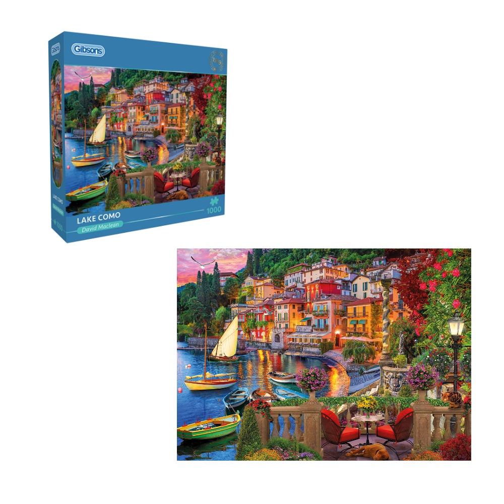 Gibsons - Lake Como - 1000 Piece Jigsaw Puzzle - Image 5