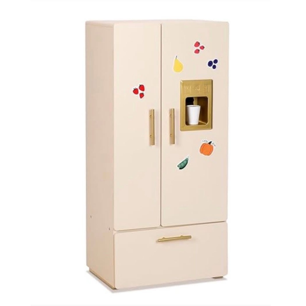 TookyToy - Pretend Play Wooden Fridge Toy Playset - Image 2
