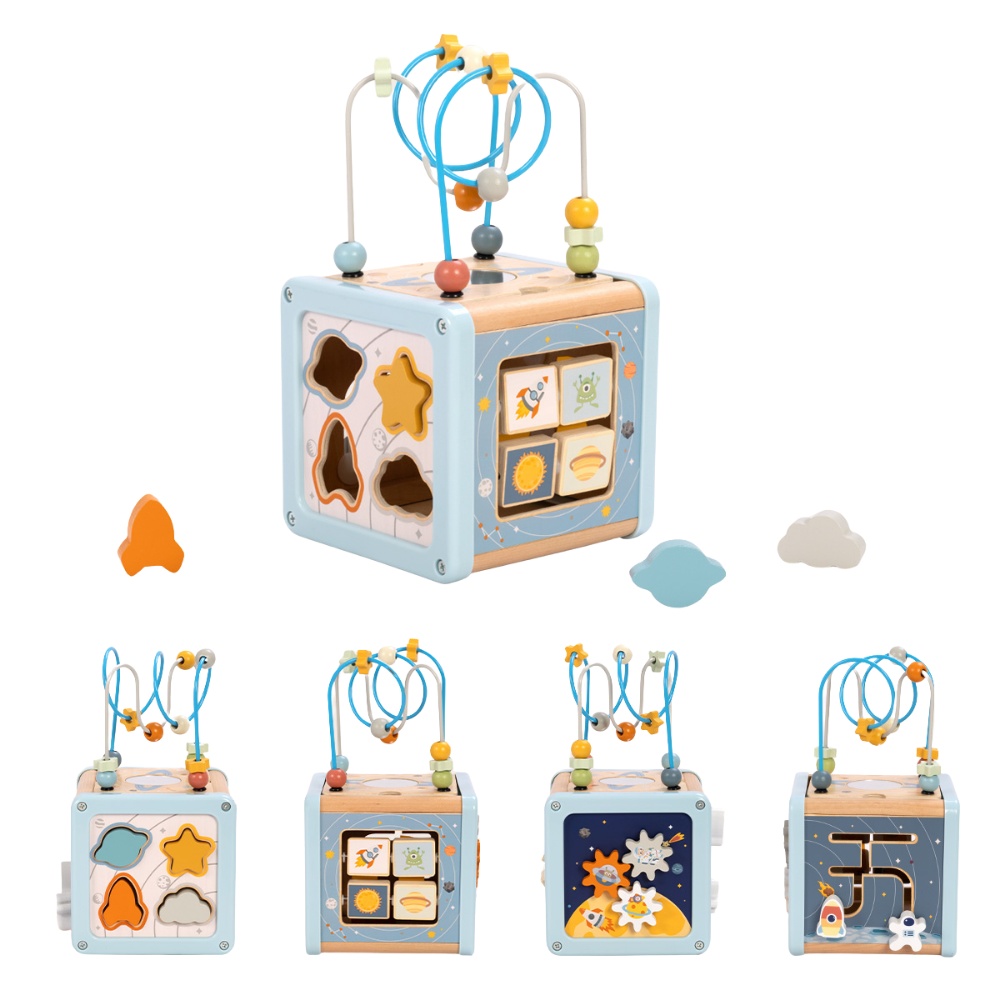 TookyToy - Space Play Cube Activity Toy - Image 6