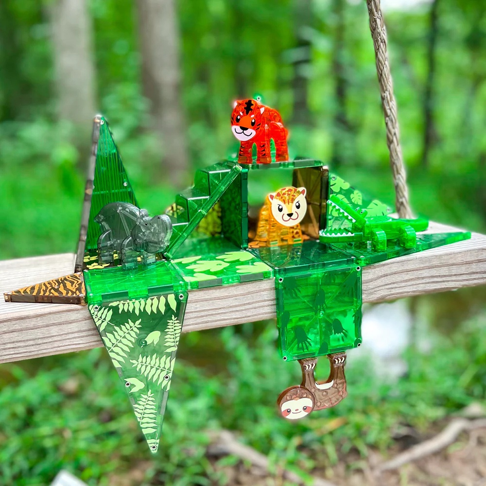 Magna-Tiles - Magnetic Construction Set - Jungle Animals Set - 25pcs - Image 4
