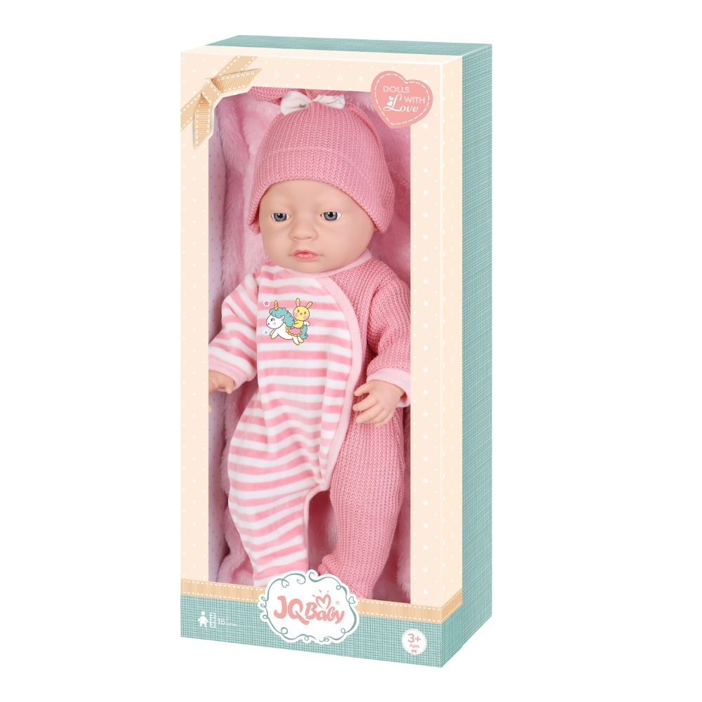 Baby Doll with Pink Clothing & Accessories - Vinyl Body - 40cm - Image 5