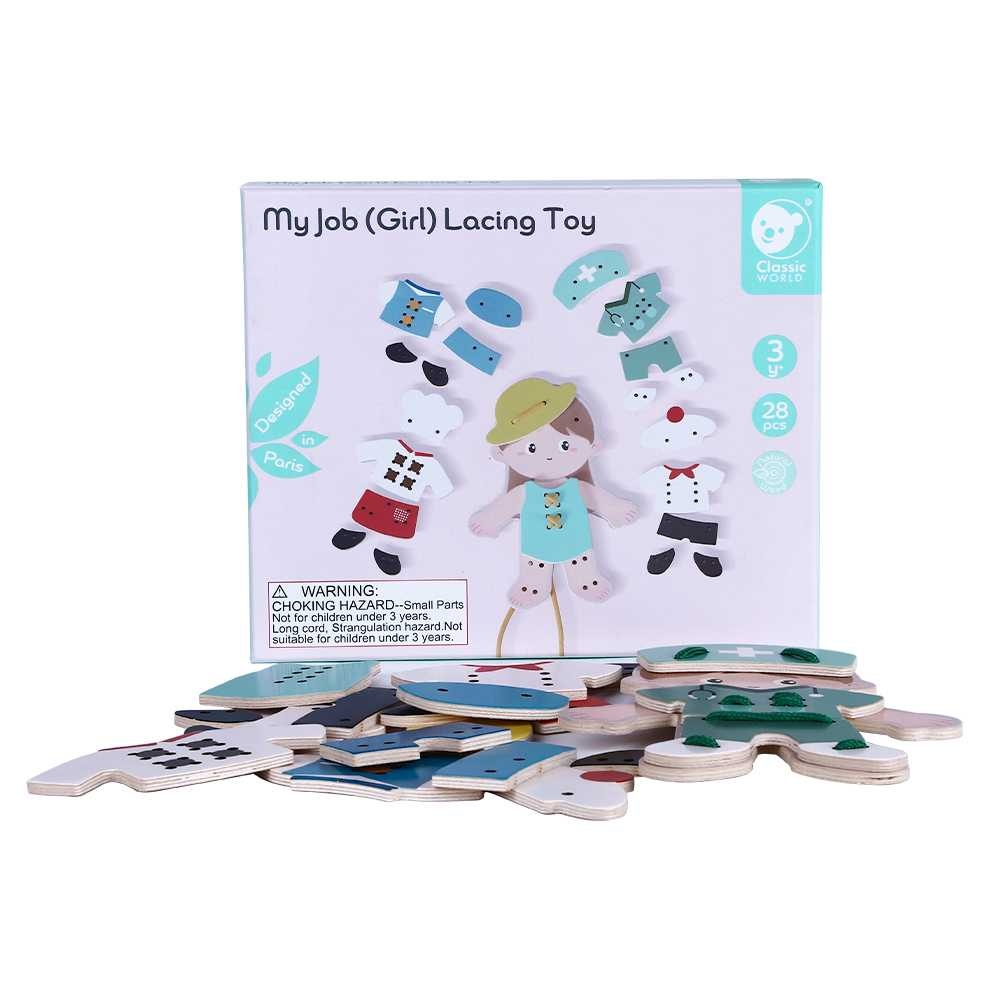 Classic World - 'My Job' Lacing Activity Set: Girl - Image 6