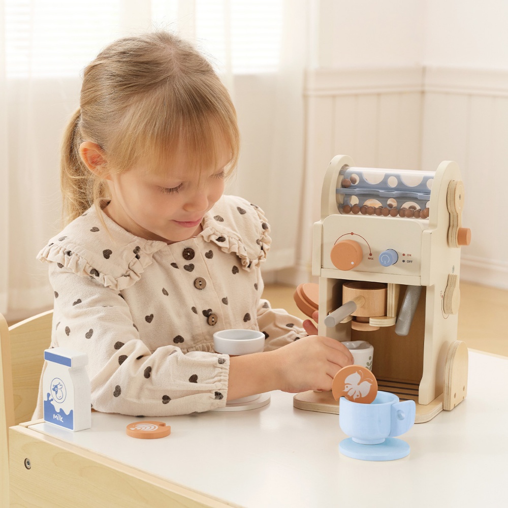 TookyToy - Pretend Play Coffee Machine Toy Set - Image 2
