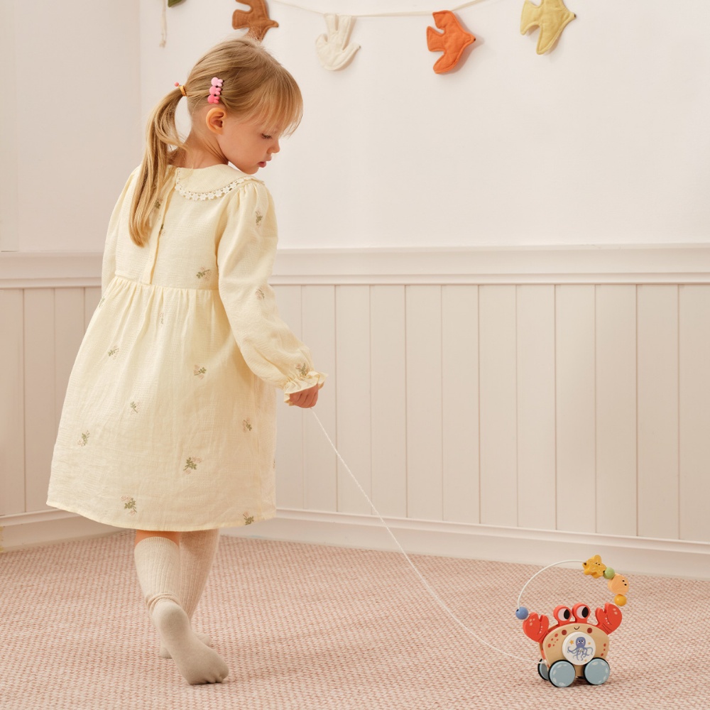 TookyToy - Wooden Pull Along Crab Bead Maze Toy - Image 3