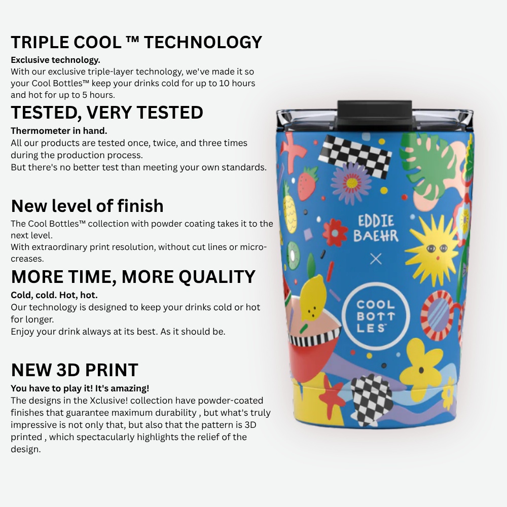 Cool Bottles - Triple-Insulated Travel Tumbler - Underwater Fun 330ml - Image 8
