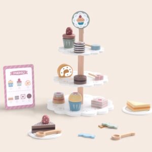 TookyToy - Pretend Play Dessert Stand Toy Set