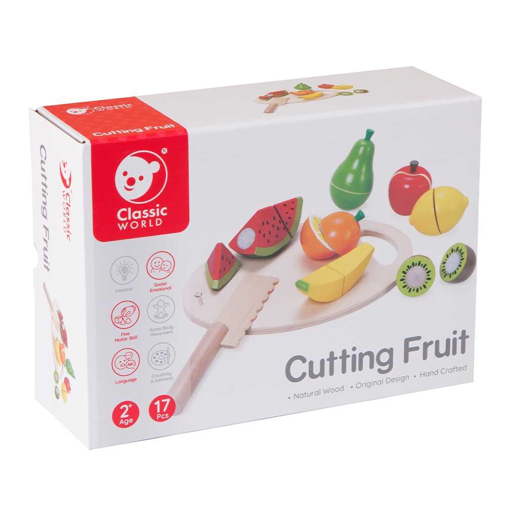 Classic World - Pretend & Play - Cutting Fruit - 9pcs - Image 7