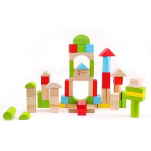 Classic World - Wooden Building Blocks - Junior Blocks - 50pcs