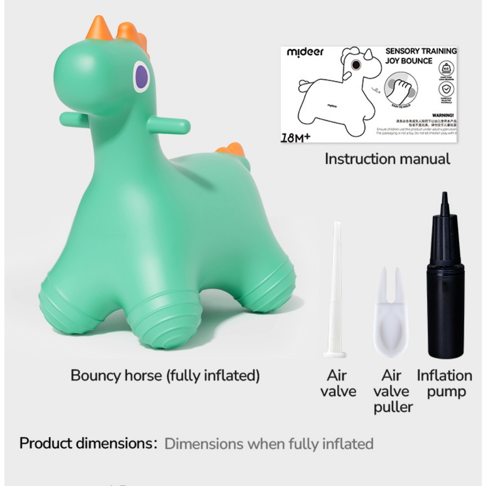 Mideer - Sensory Bounce Jumper Unicorn - Indoor & Outdoor for Ages 18 Months+ - Image 3