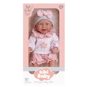 Baby Doll with Pink Clothing & Accessories - Vinyl Body - 40 cm