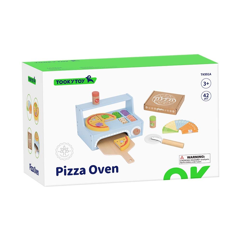 TookyToy - Pretend Play Pizza Oven Toy Set - Image 7