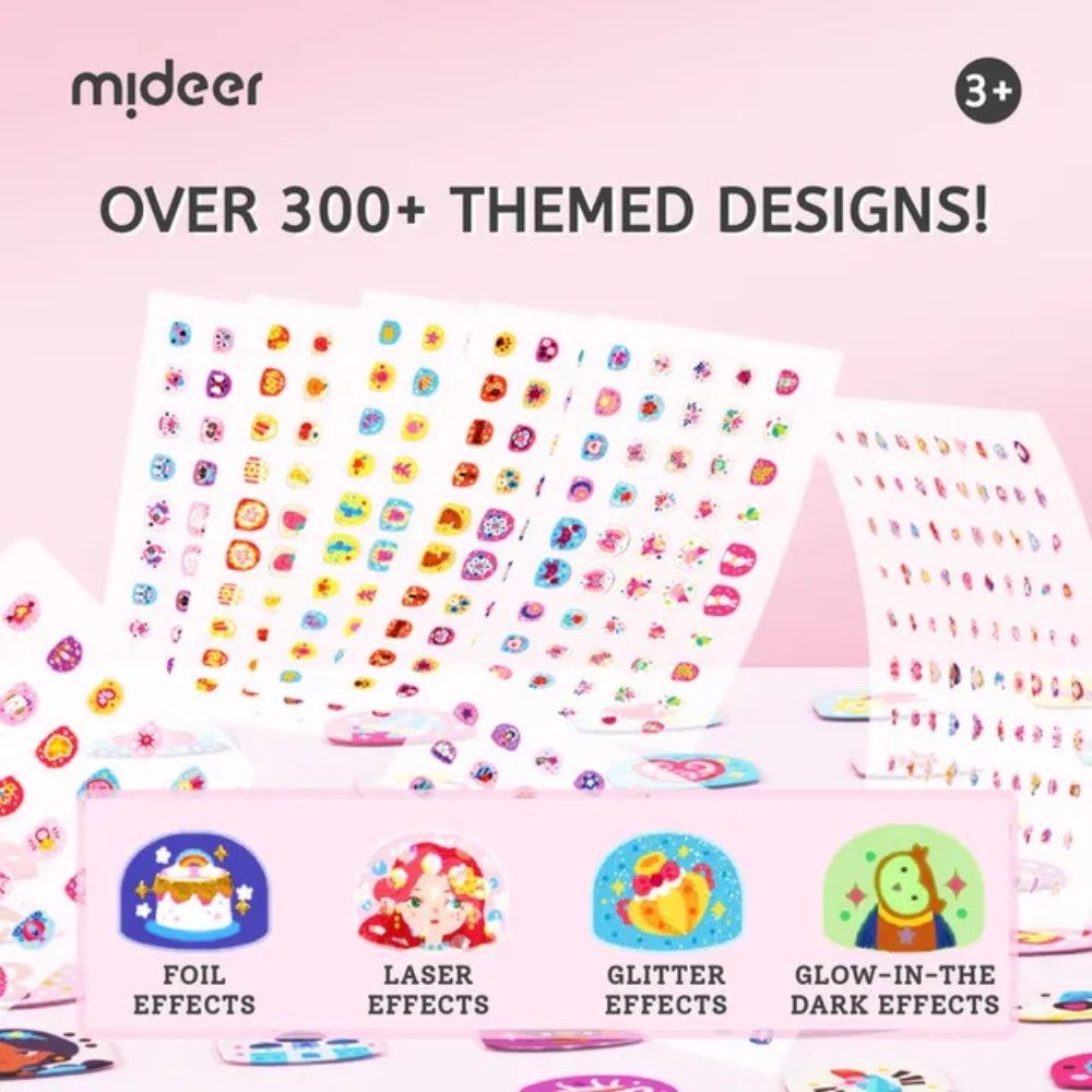 Mideer - Fashion Nail Stickers - Garden Gathering - 300pcs - Image 3