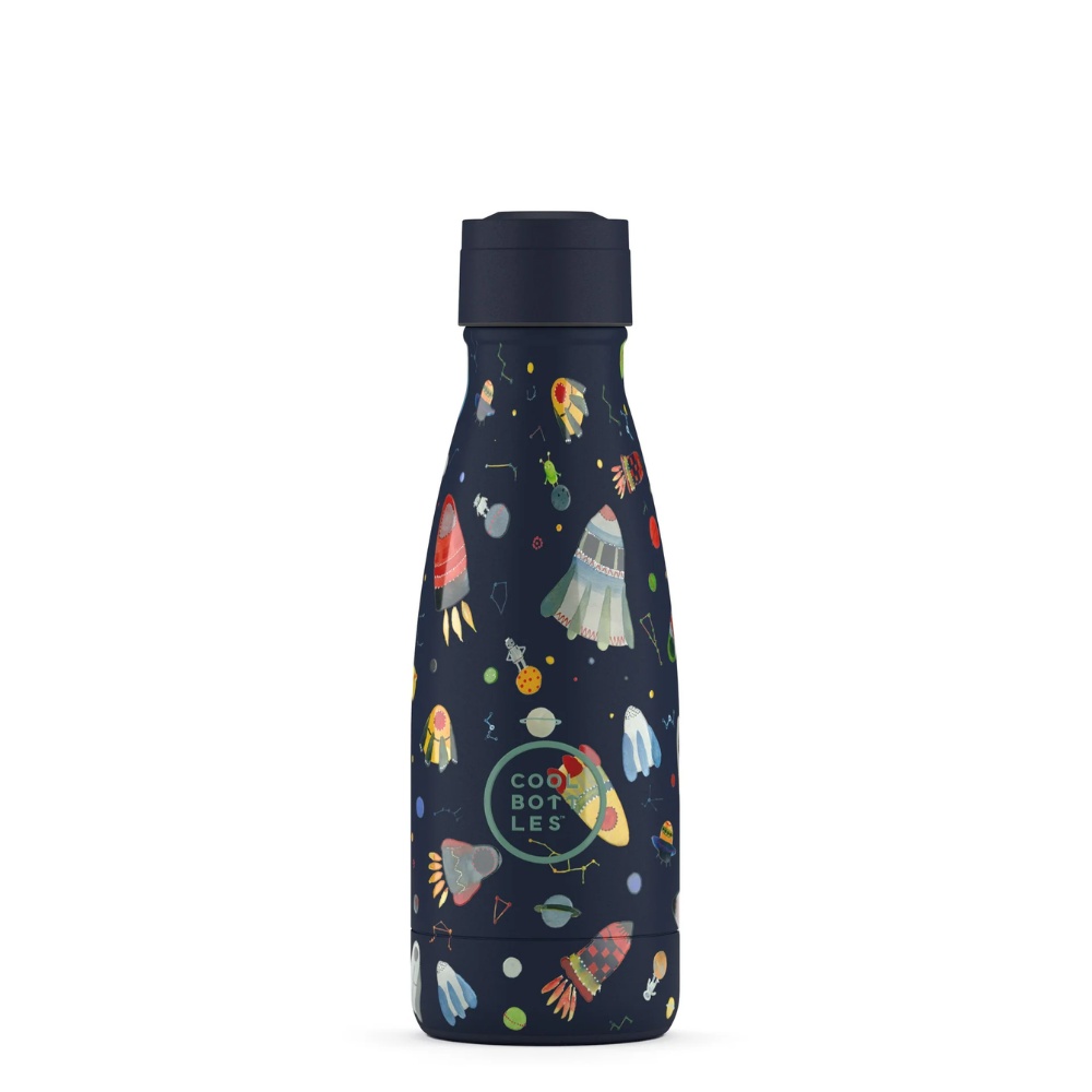 Cool Bottles - Kids Triple-Insulated Water Bottle - Space Rockets 260ml - Image 3