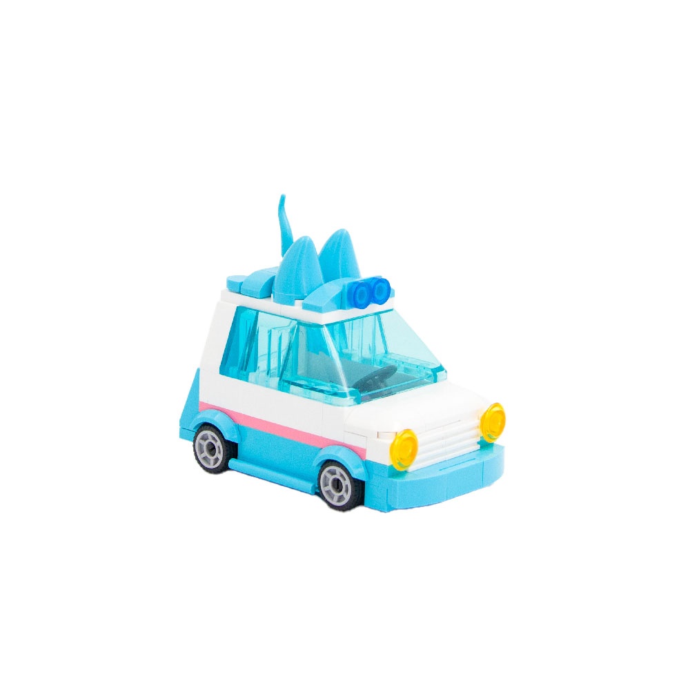 Sluban Building Set: Metropolis Pull Back - Pet Pickup Car - 103pcs - Image 3