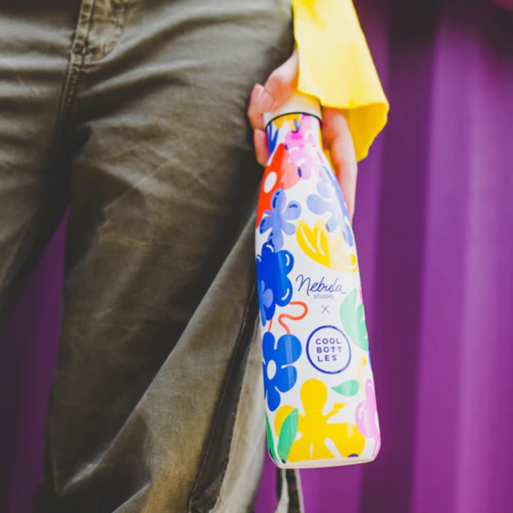 Cool Bottles - Triple-Insulated Water Bottle - Floral Madness 500ml - Image 2