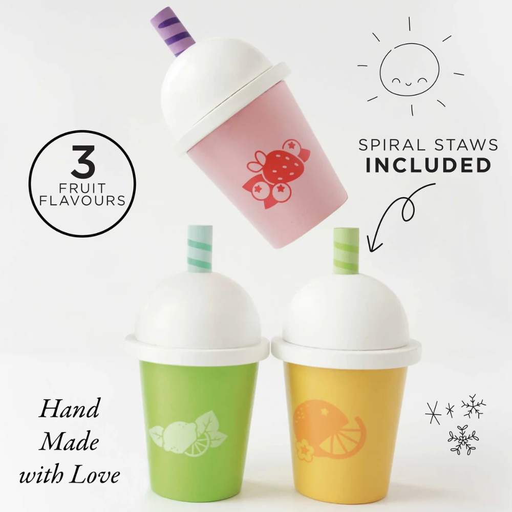 Le Toy Van - Wooden Take Away Smoothie Trio - 3pcs - Image 2