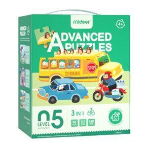 Mideer - Level Up Jigsaw Puzzle for Kids - 3-in-1 - Level 5 Adventure Trip