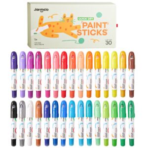 Jar Meló - Twistable Washable Silky Crayons - Wet & Dry Art Set - 30 Colours