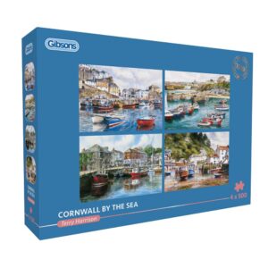 Gibsons - Cornwall by the Sea - 4 x 500 Piece Jigsaw Puzzles