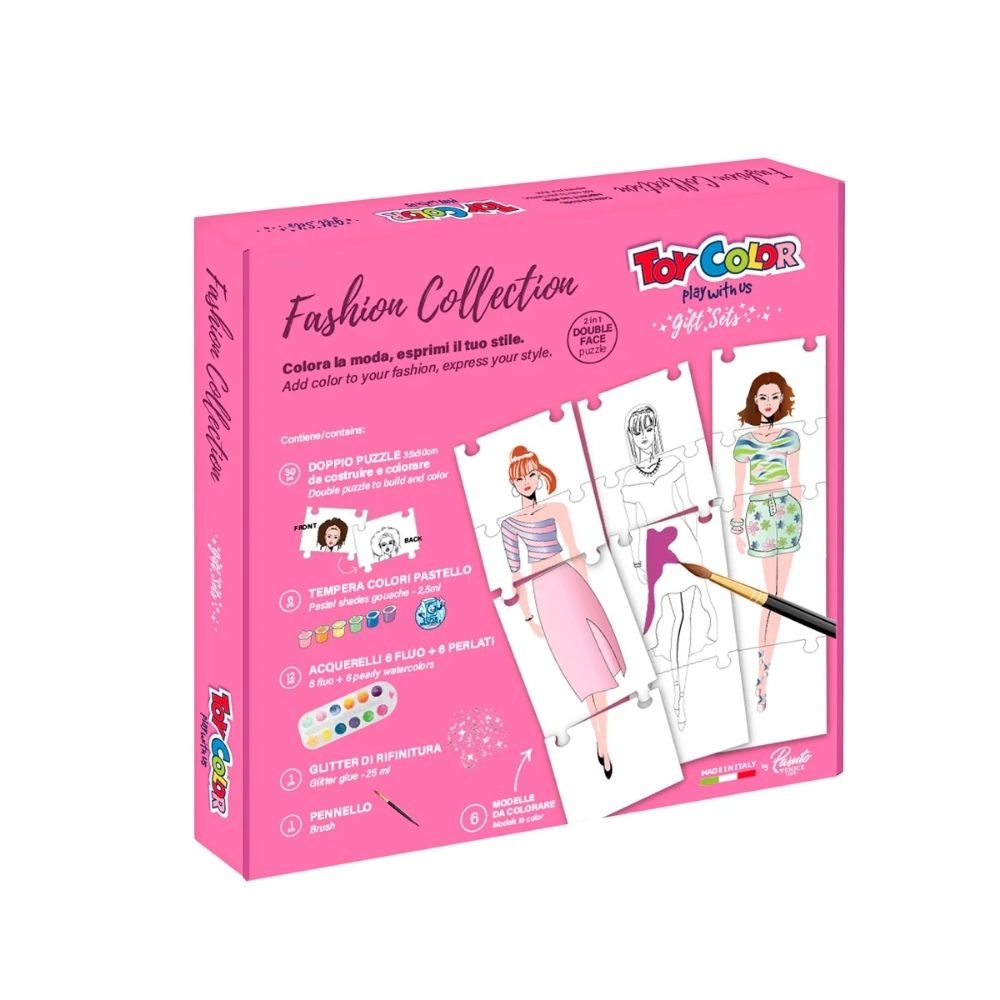 Toy Color - Fashion Design - Watercolour & Gouache Painting Kit - 49pcs - Image 2