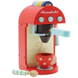 Le Toy Van - Wooden Toy Coffee Machine & Pods - 9pcs
