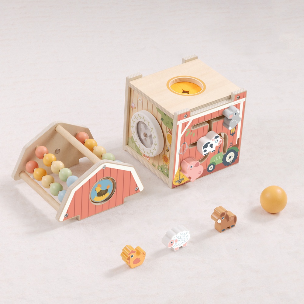 TookyToy - Farmyard Play Cube Activity Toy - Image 5