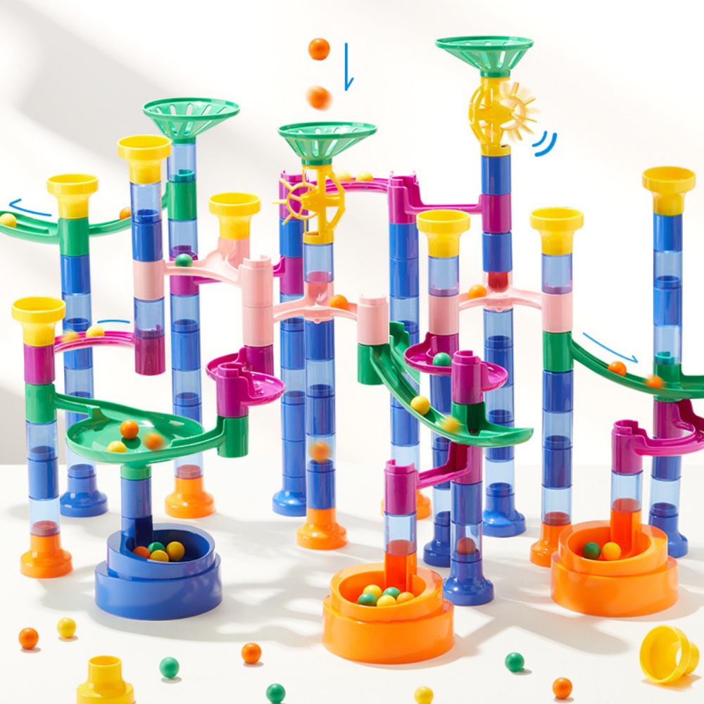 Mideer - Marble Run Track Building Block Toy - 51 Pieces with Water Play - Image 2