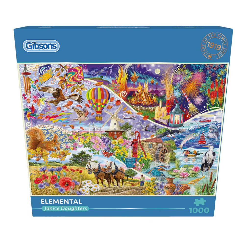 Gibsons - Elemental - 1000 Piece Jigsaw Puzzle - Image 7