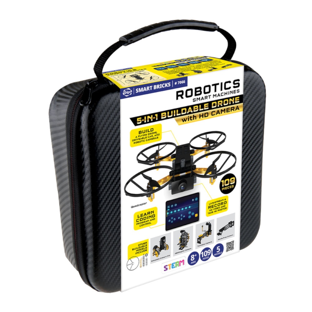Gigo - Smart Machines Robotics 5-in-1 Buildable Drone with HD Camera