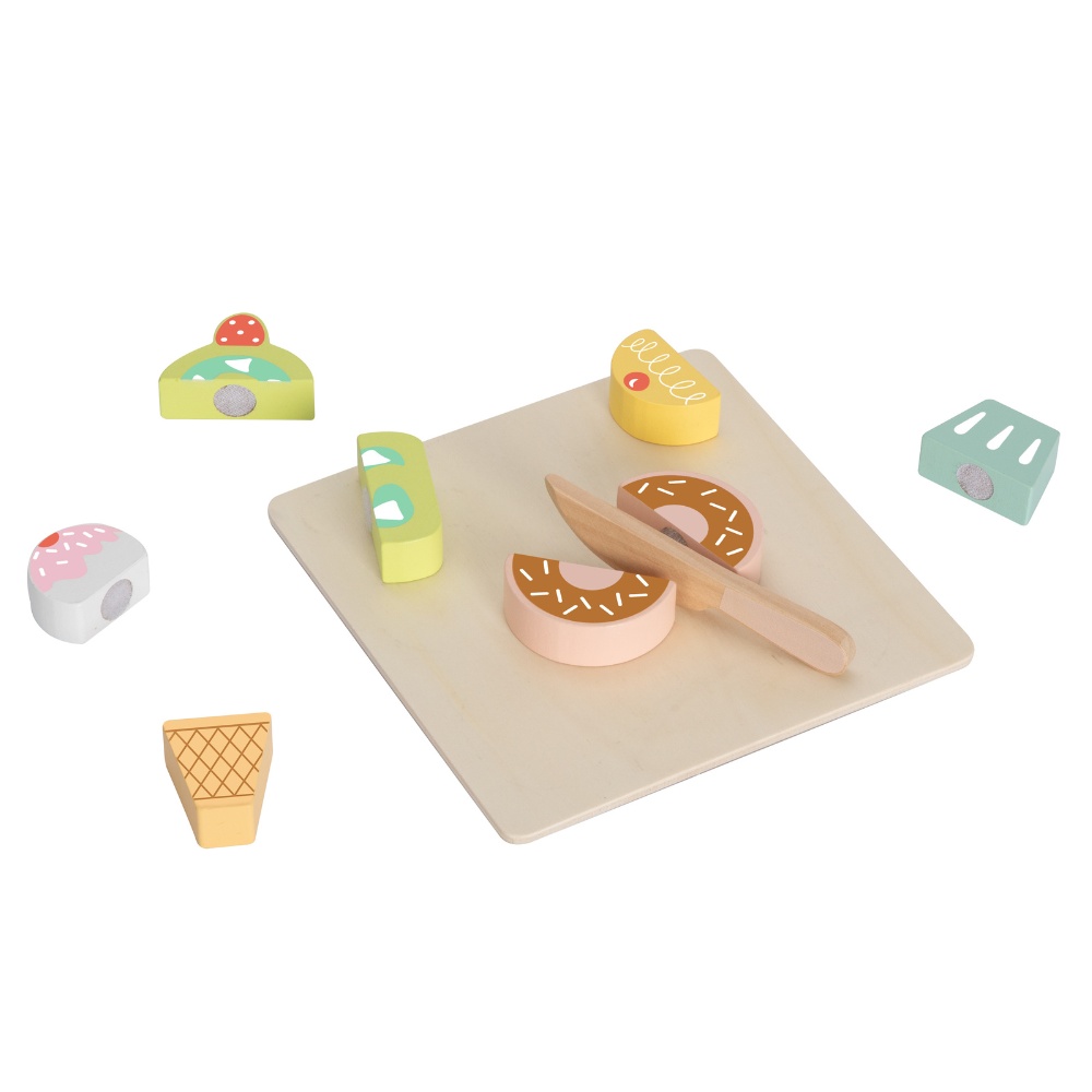 hi Pando - Wooden Cutting Food - Dessert - 10pcs - Image 4