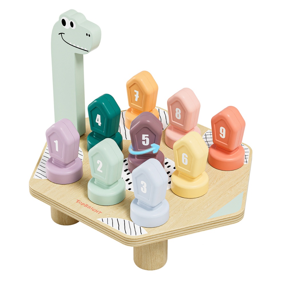 TopBright - Dino Twist Game - Color Number Matching Pattern Toy for Toddlers - Image 9