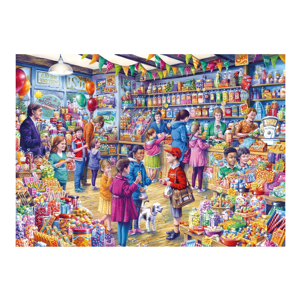 Gibsons - The Old Sweet Shop - XL Pieces - 500 Piece Jigsaw Puzzle - Image 2