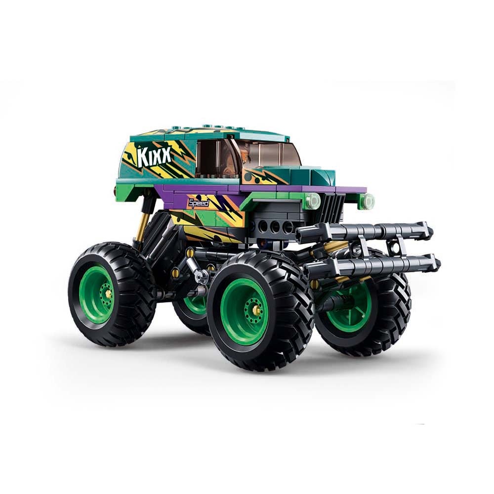 Sluban Building Set: Pull Back PowerBricks - Off Road Vehicle - 252pcs - Image 2
