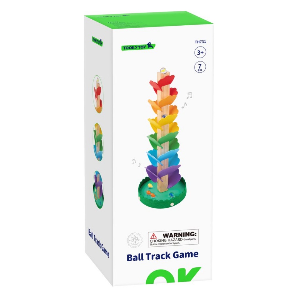 TookyToy - Wooden Spiral Tower with Marbles - Image 5