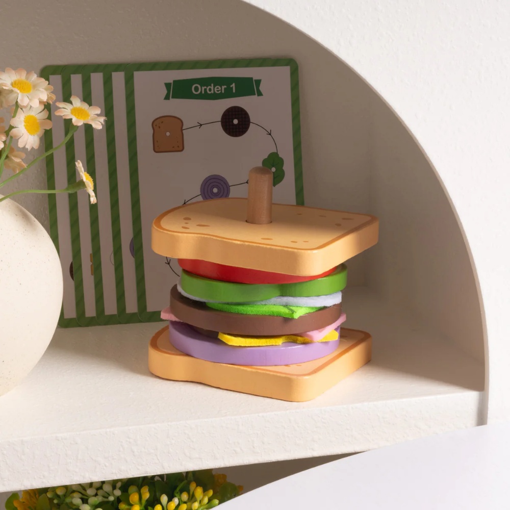 TookyToy - Making A Sandwich - Stacking & Sequencing Activity Toy - Image 4