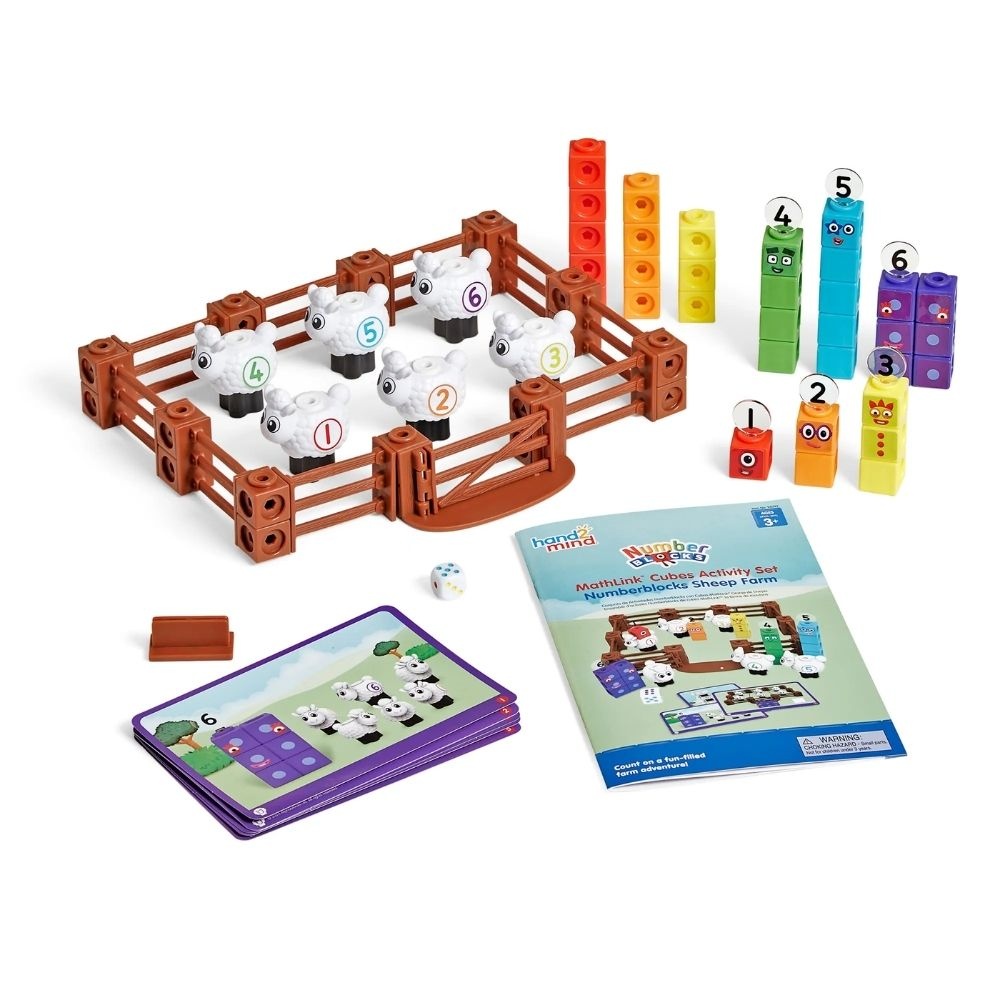 Hand2Mind - MathLink® Cubes Activity Set Numberblocks® Sheep Farm - Image 4