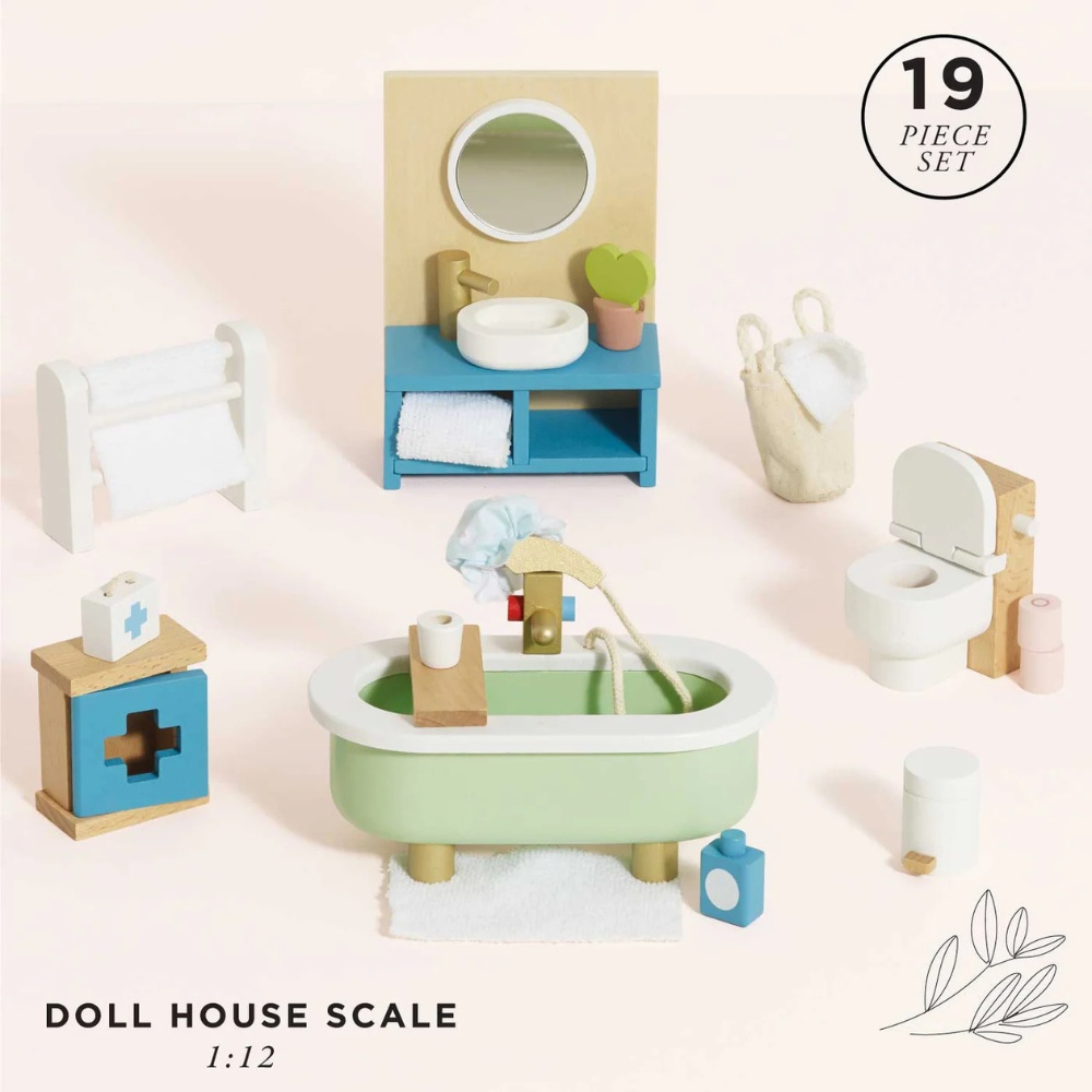 Le Toy Van - Dolls House Furniture: Bathroom - 19pcs - Image 2