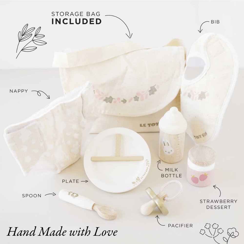 Le Toy Van - Dolls Nursing Kit and Bag - 8pcs - Image 4