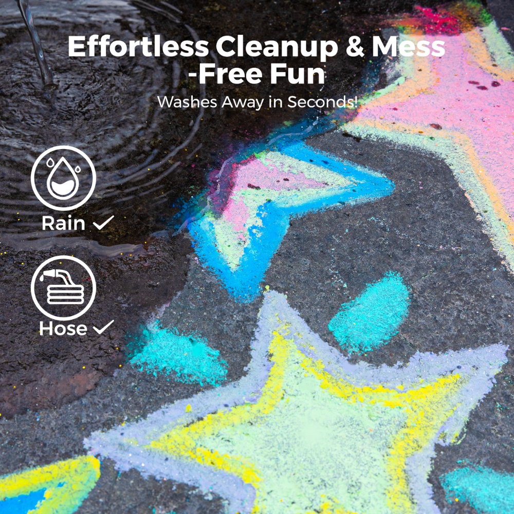 Jar Meló - Sidewalk Giant Chalk with Holders - 36 Rainbow Colours - Image 6