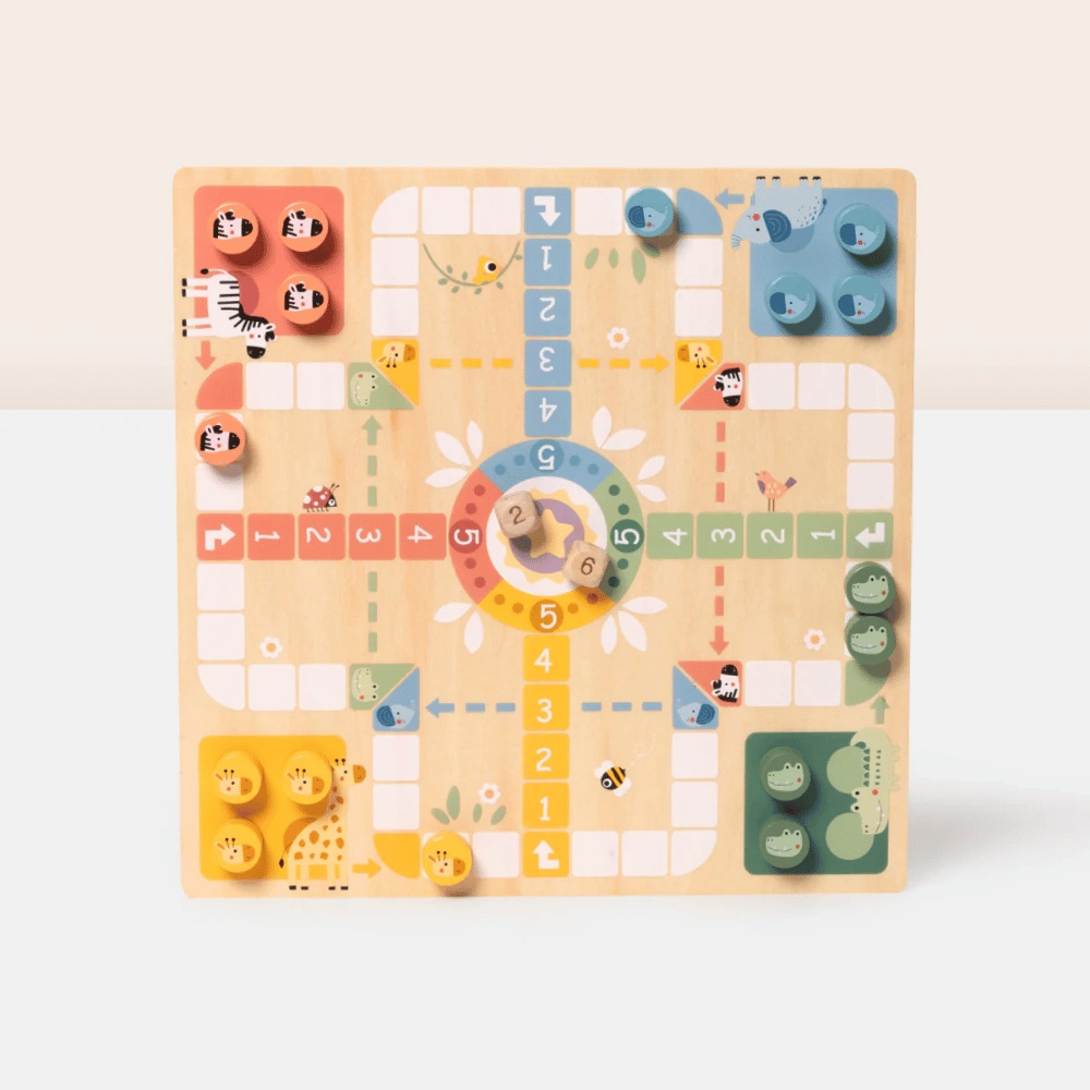 TookyToy - 2-in-1 Games - Ludo and Snakes & Ladders