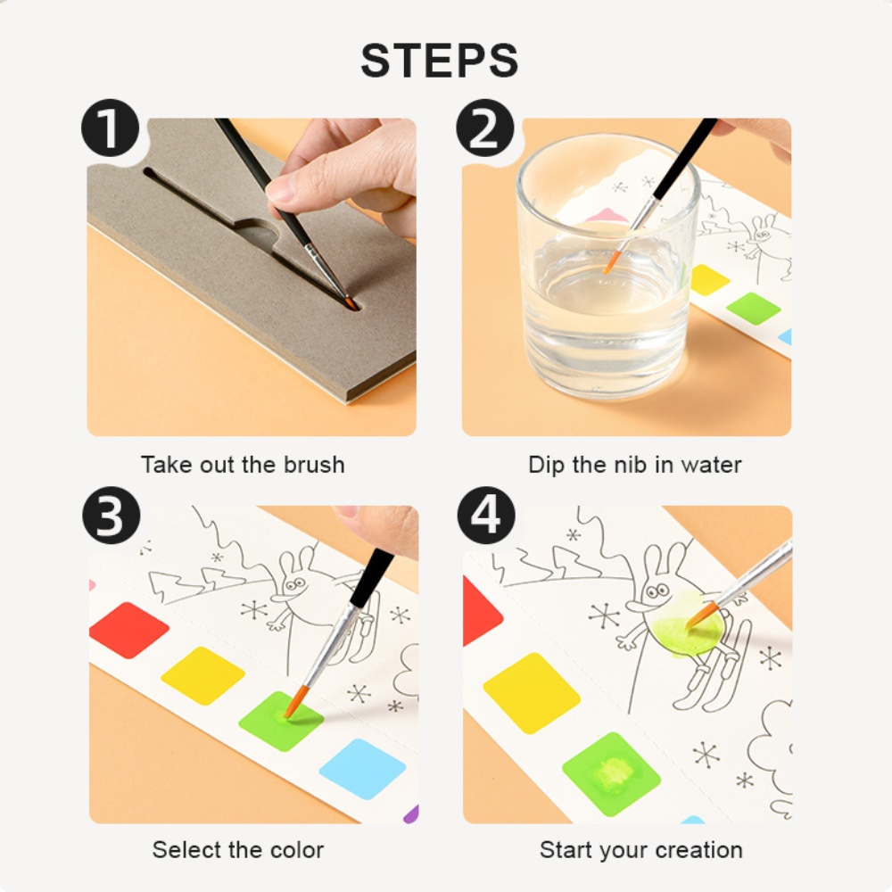 Mideer - Watercolour Painting Set - Travel Size - Wonderful Holiday - Image 4