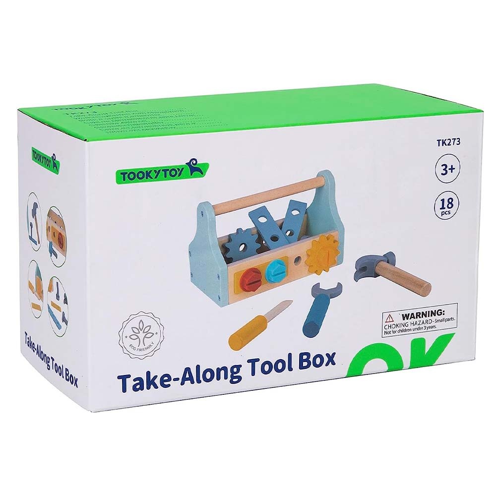 TookyToy - Pretend Play Take-Along Tool Box Toy Set - Image 5