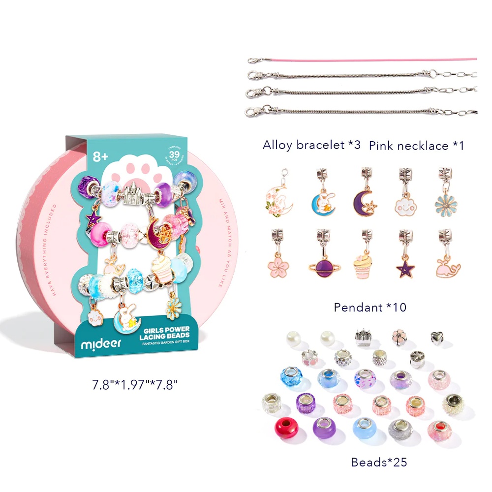 Mideer - Girls Power Lacing Beads - Fantastic Garden Gift Box - Image 3