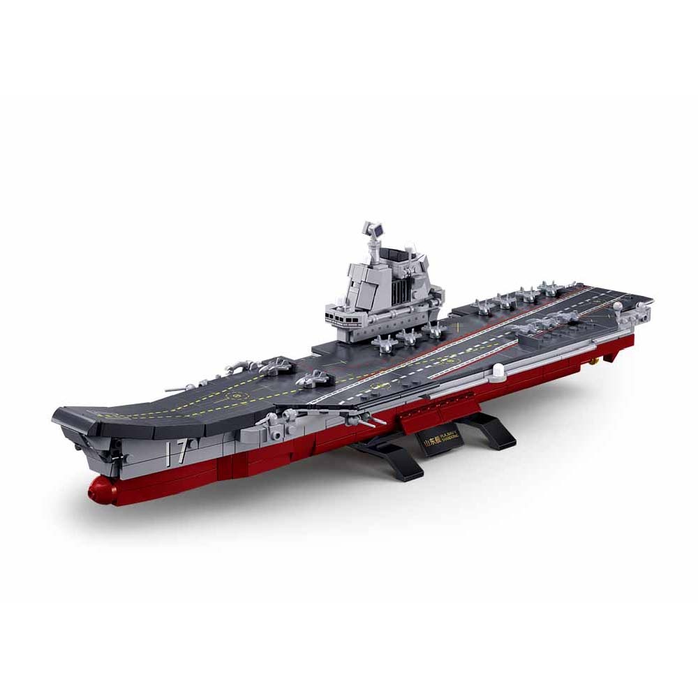 Sluban Building Set: Model Bricks - Aircraft Carrier Shandong 1/700 Scale - 584 Pieces - Image 3