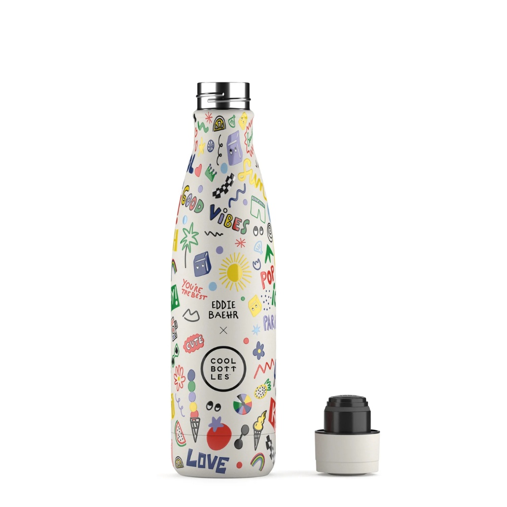 Cool Bottles - Triple-Insulated Water Bottle - Good Vibes 500ml - Image 3