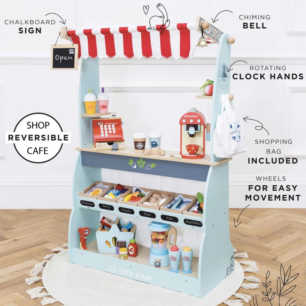 Le Toy Van - Wooden Shop & Cafe Market Stand - Image 7