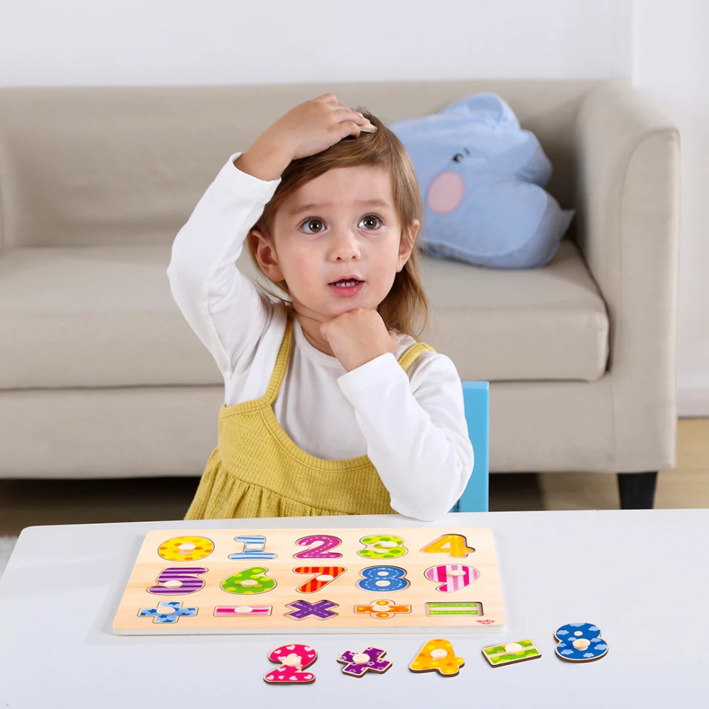 TookyToy - Wooden Peg Puzzle - Numbers - Image 2